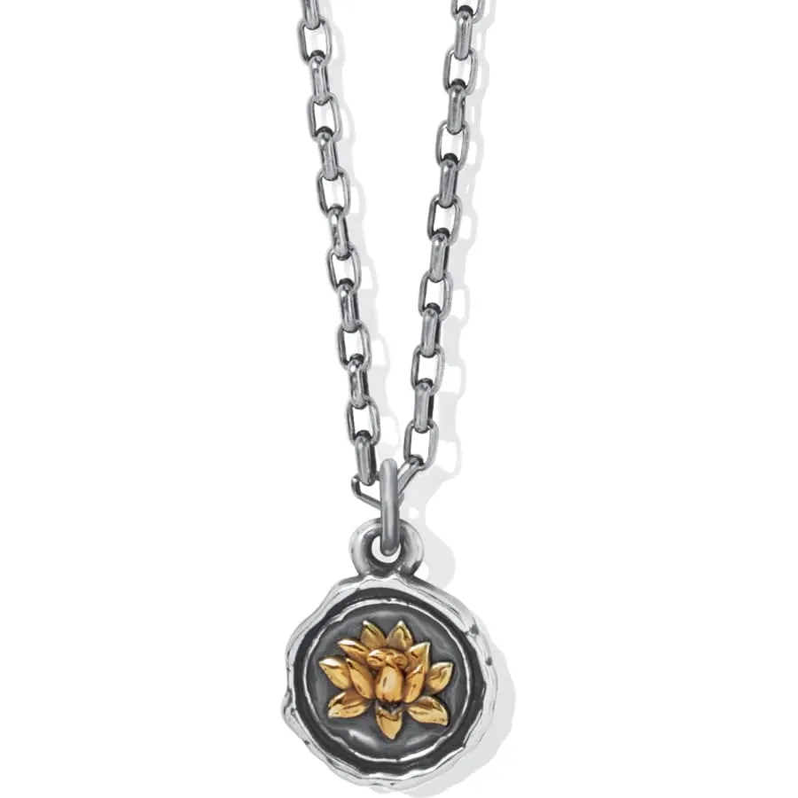 Ferrara Virtue Lotus Flower Pendant Necklace sold by Brighton