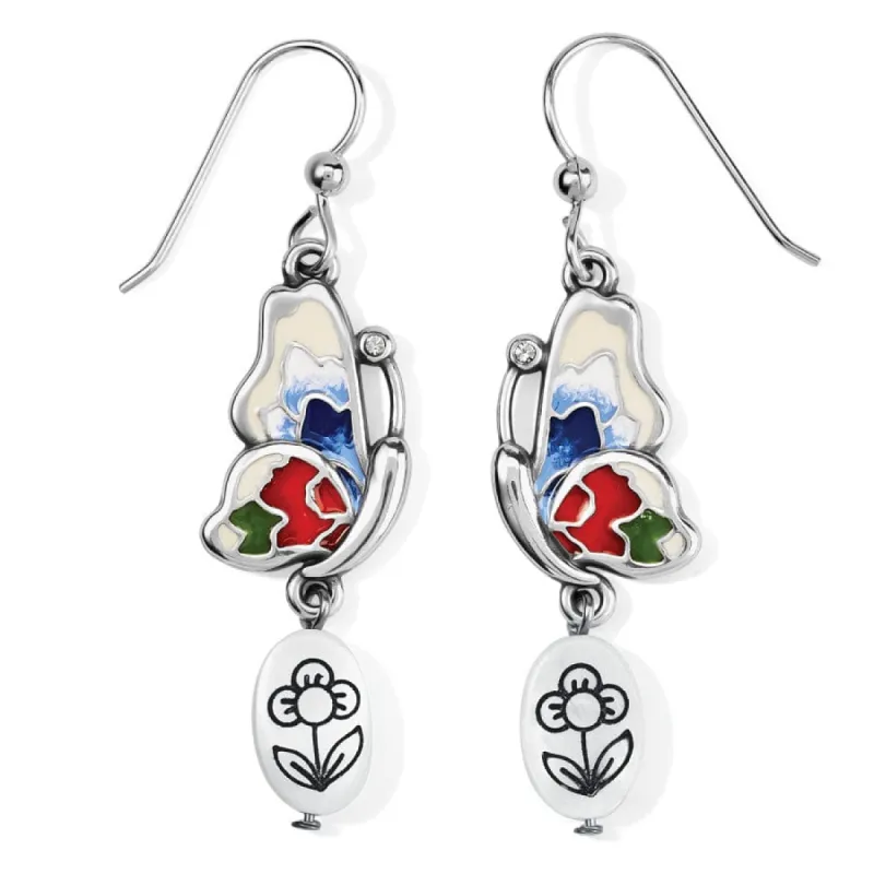 Blossom Hill Butterfly Shell French Wire Earrings sold by Brighton
