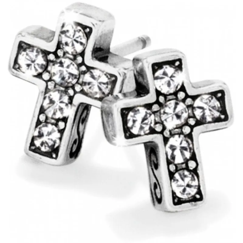 Starry Night Cross Mini Post Earrings sold by Brighton