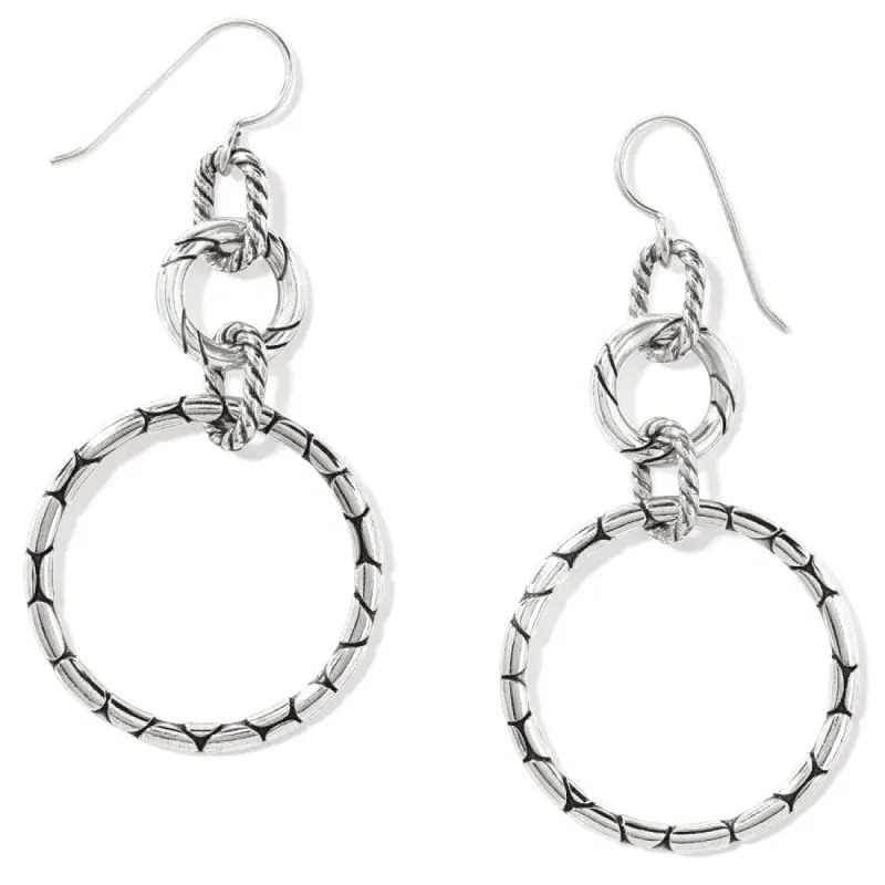 Pebble Rings French Wire Earrings sold by Brighton