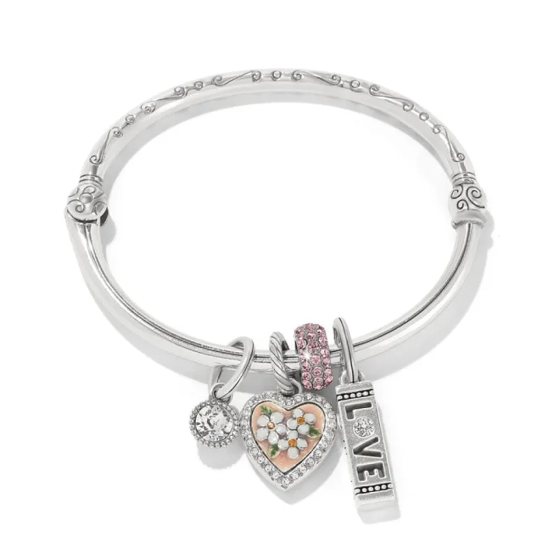 Pink Heart Charm Bangle sold by Brighton