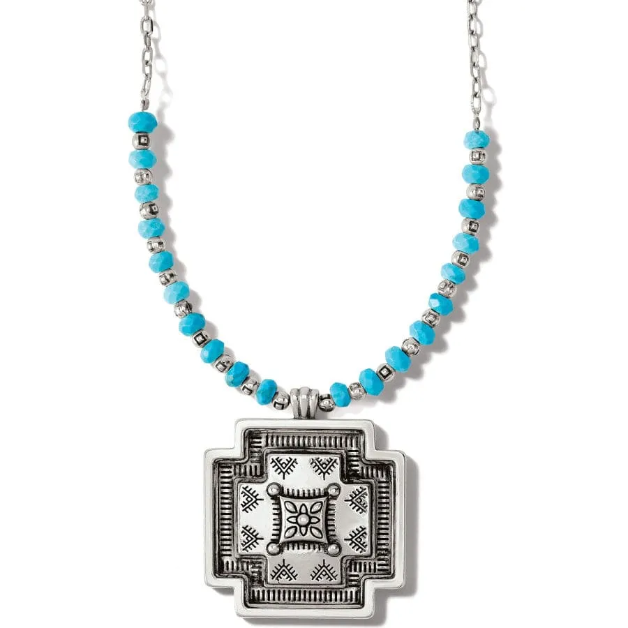 Mosaic Paseo Bead Cross Necklace sold by Brighton