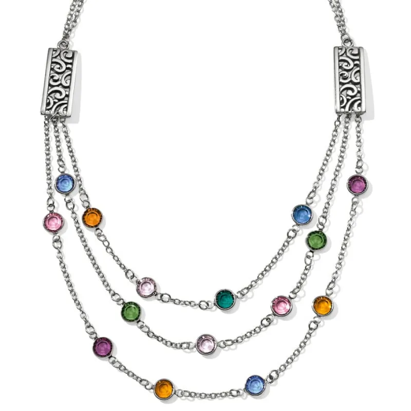 Elora Gems Multi Layer Necklace made by Brighton