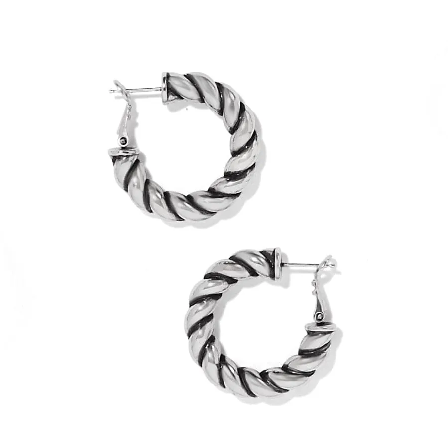 Interlok Twist Medium Leverback Hoop Earrings sold by Brighton product image thumbnail 2
