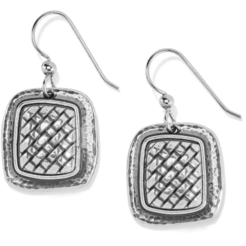 Ferrara Artisan Square French Wire Earrings sold by Brighton