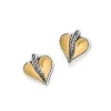 Precious Heart Two Tone Post Earrings sold by Brighton