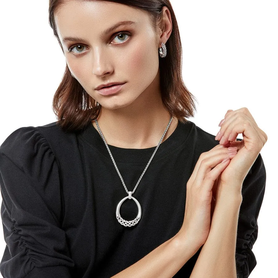 Interlok Braid Drop Necklace sold by Brighton product image thumbnail 4