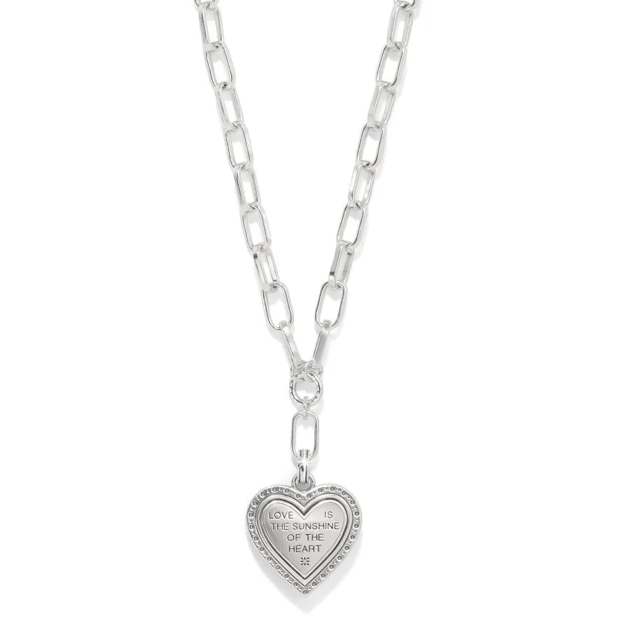 Mosaic Heart Two Tone Necklace sold by Brighton product image thumbnail 2
