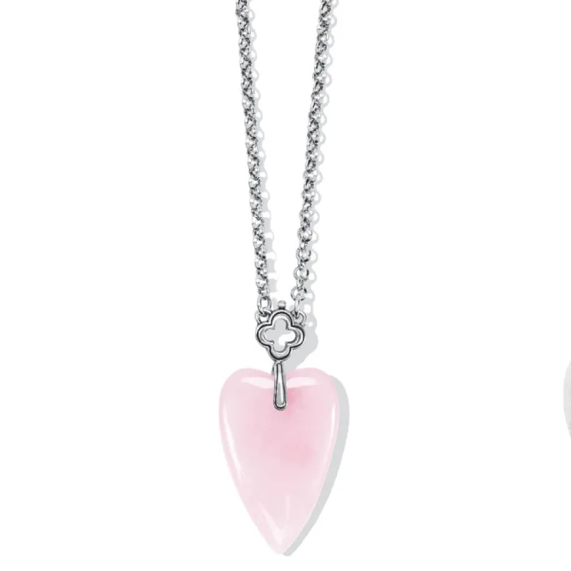 Toledo With Love Rose Quartz Necklace sold by Brighton