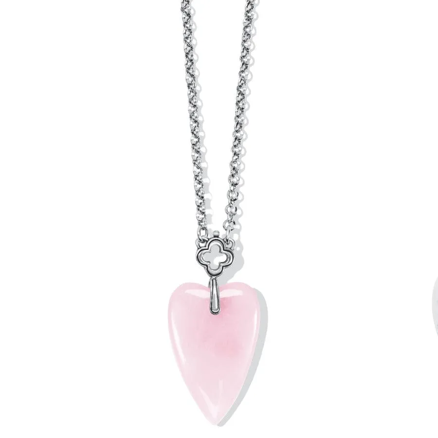 Toledo With Love Rose Quartz Necklace sold by Brighton