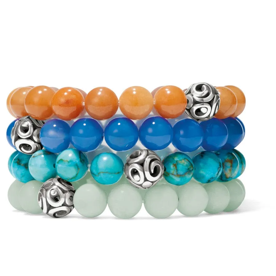 Contempo Chroma Blue Agate Stretch Bracelet sold by Brighton product image thumbnail 2