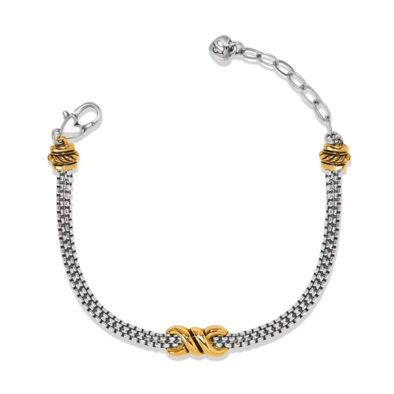 Interlok Twist Double Chain Bracelet sold by Brighton
