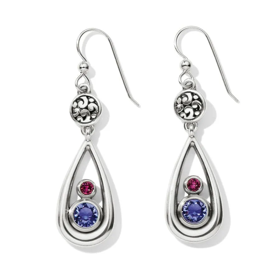 Elora Gems Teardrop French Wire Earrings sold by Brighton