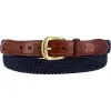 Elastic Cord Croco Tab Taper Belt sold by Brighton