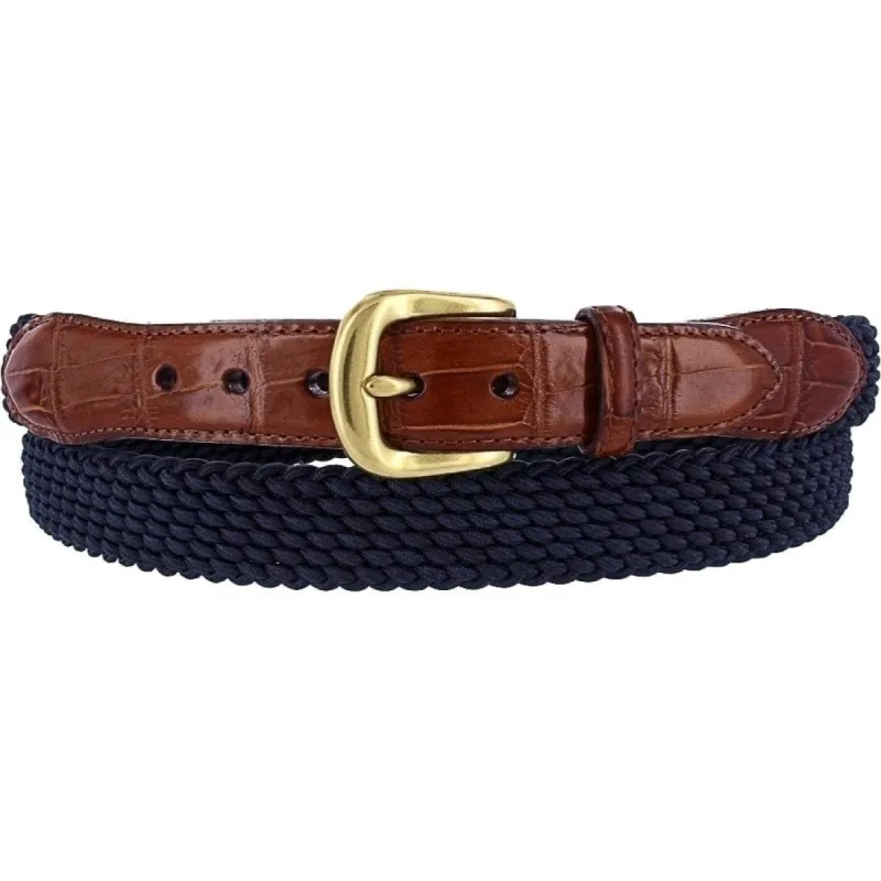 Elastic Cord Croco Tab Taper Belt sold by Brighton