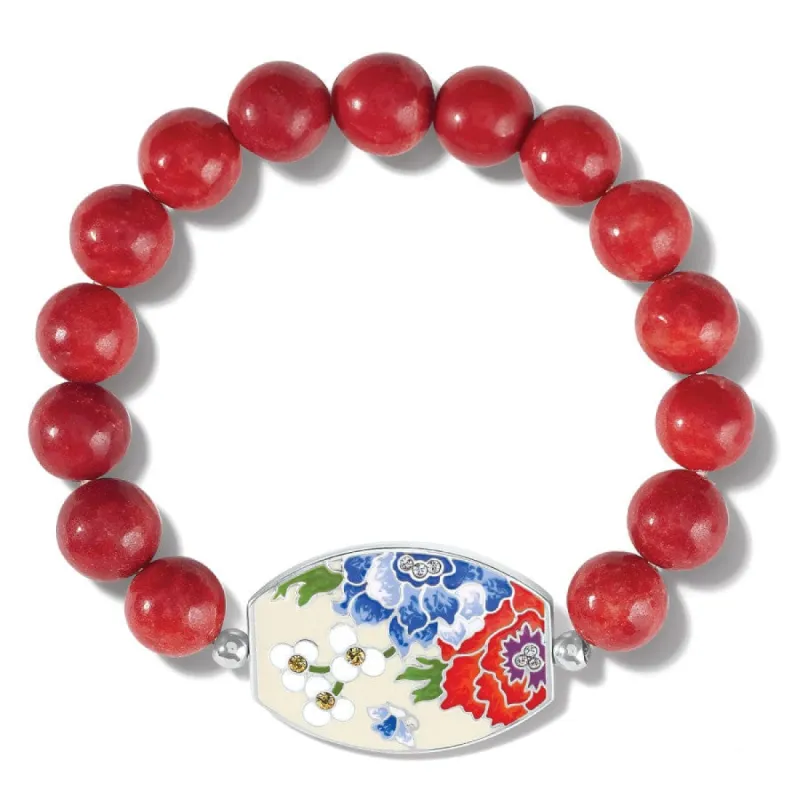 Blossom Hill Rouge Stretch Bracelet made by Brighton