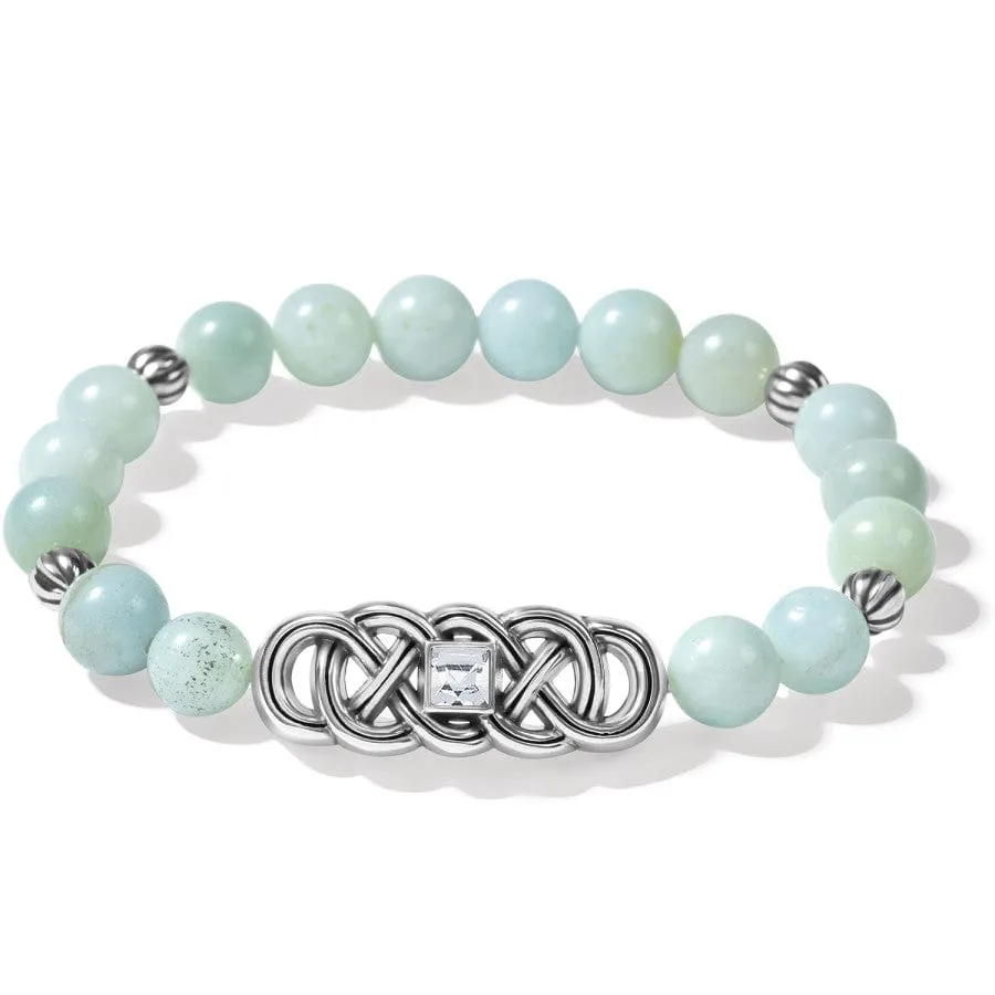 Interlok Lustre Amazonite Stretch Bracelet sold by Brighton product image thumbnail 2