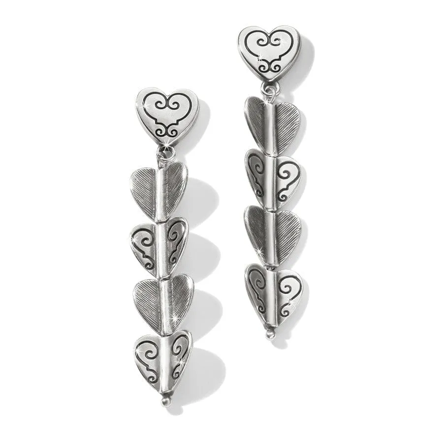 Cascading Hearts Drop Post Earrings sold by Brighton product image thumbnail 2