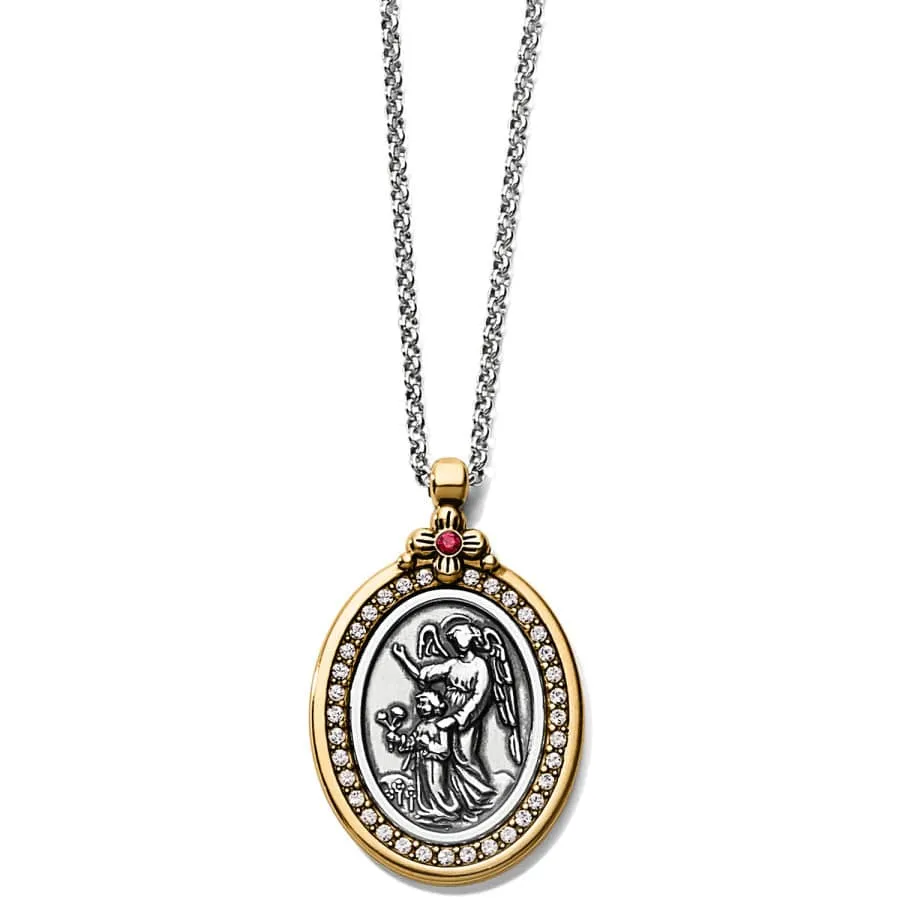 Guardian Angel Two-Tone Pendant Necklace sold by Brighton