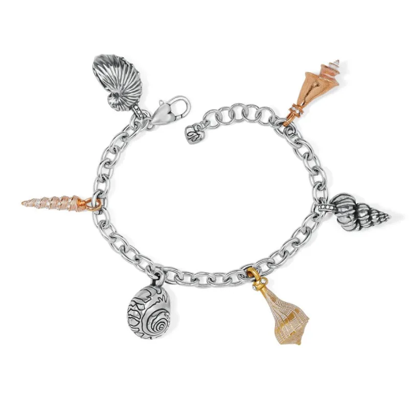 Shells Around The World Shell Charm Bracelet sold by Brighton