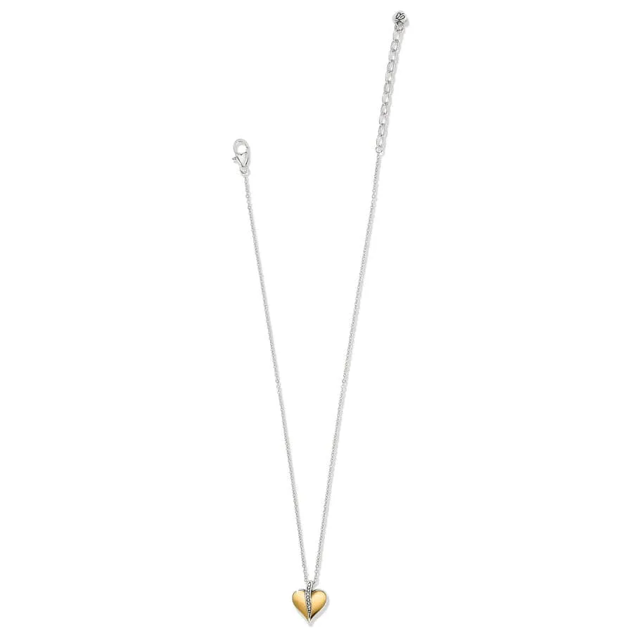 Precious Heart Two Tone Petite Necklace sold by Brighton product image thumbnail 2