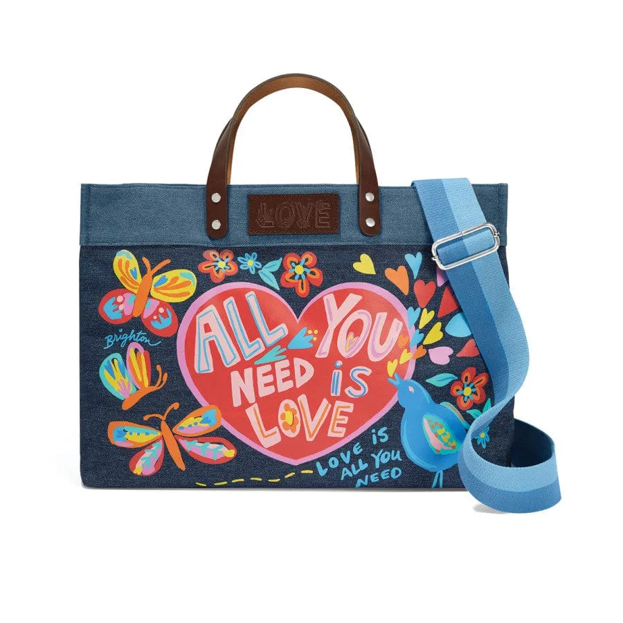 All You Need East West Denim Tote sold by Brighton