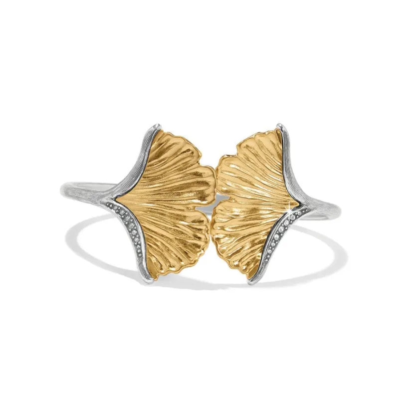 Everbloom Ginkgo Hinge Bangle sold by Brighton
