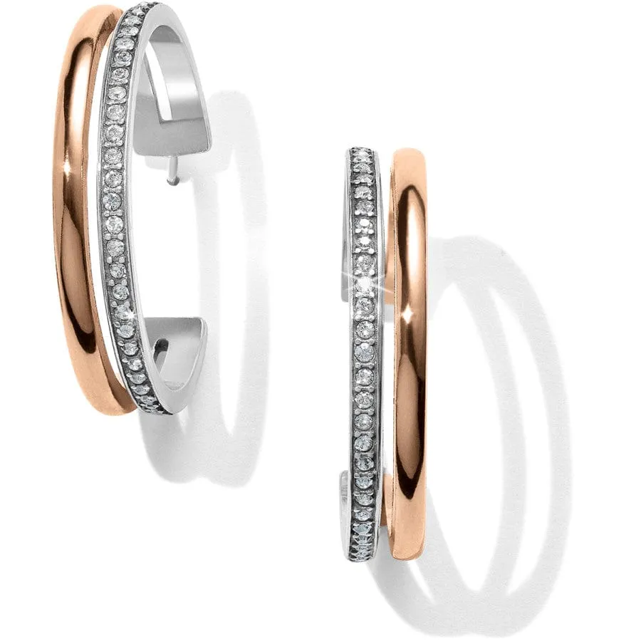 Neptune's Rings Duo Large Hoop Earrings sold by Brighton