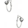 Shimmer Heart Small Hoop Earrings sold by Brighton