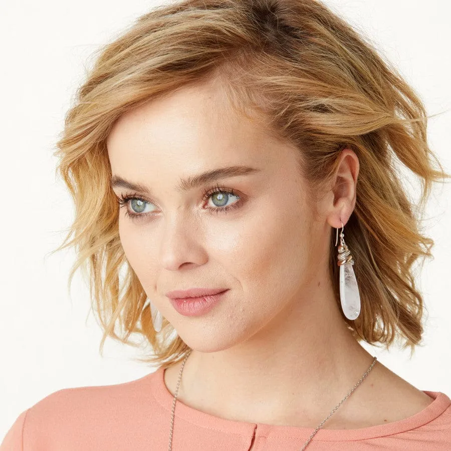 Neptune's Rings Pyramid Crystal French Wire Earrings sold by Brighton product image thumbnail 3