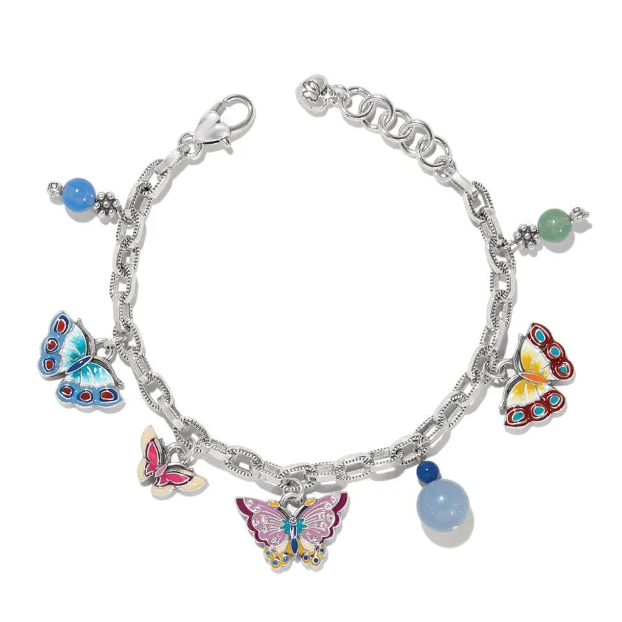Kyoto In Bloom Butterfly Charm Bracelet sold by Brighton