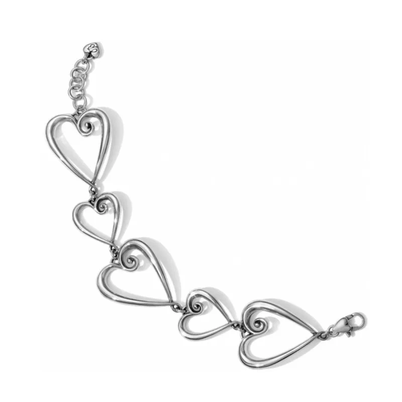Whimsical Heart Link Bracelet sold by Brighton