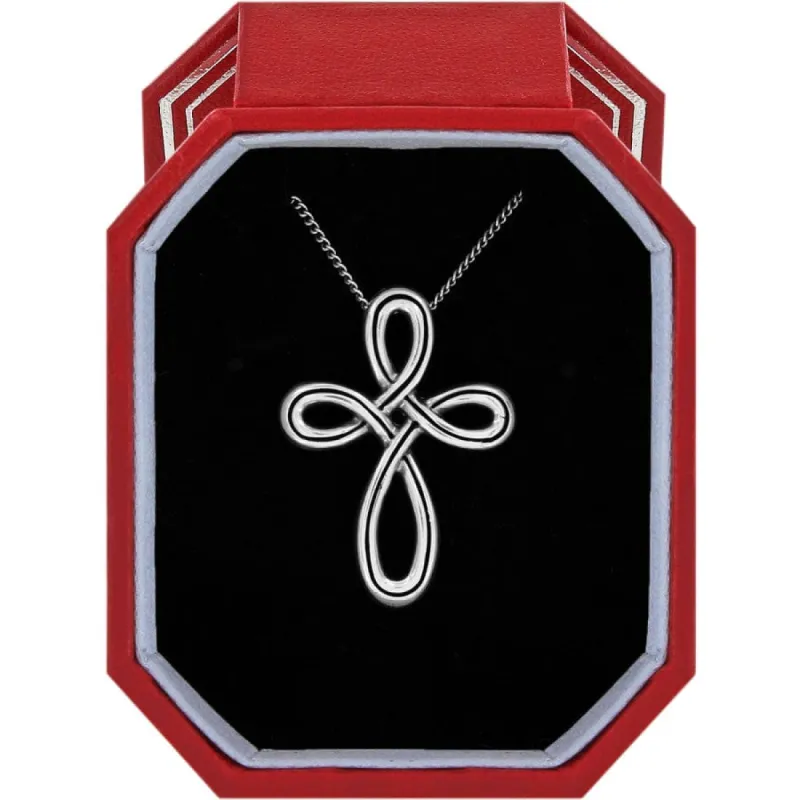 Interlok Petite Cross Necklace Gift Box sold by Brighton