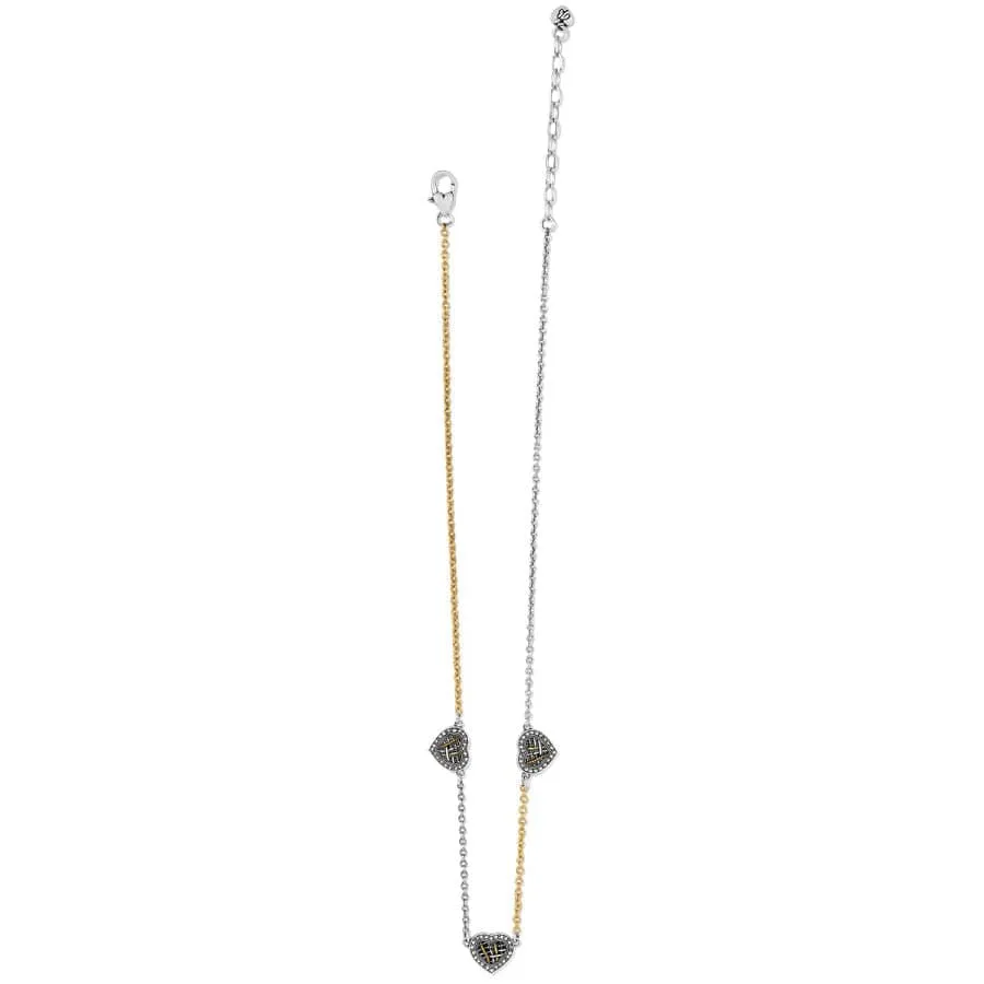 Neptune's Rings Woven Heart Station Necklace sold by Brighton product image thumbnail 2