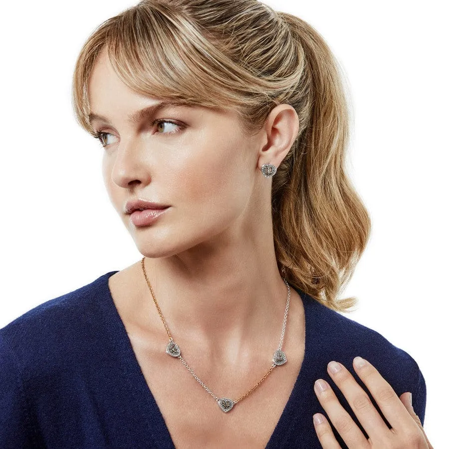 Neptune's Rings Woven Heart Station Necklace sold by Brighton product image thumbnail 3