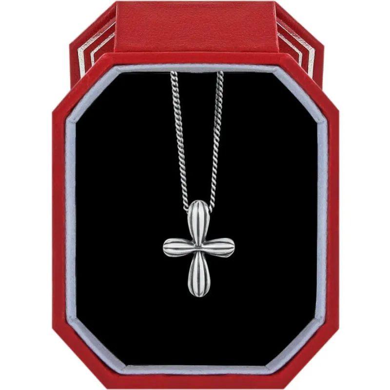 Amphora Petite Cross Necklace Gift Box sold by Brighton