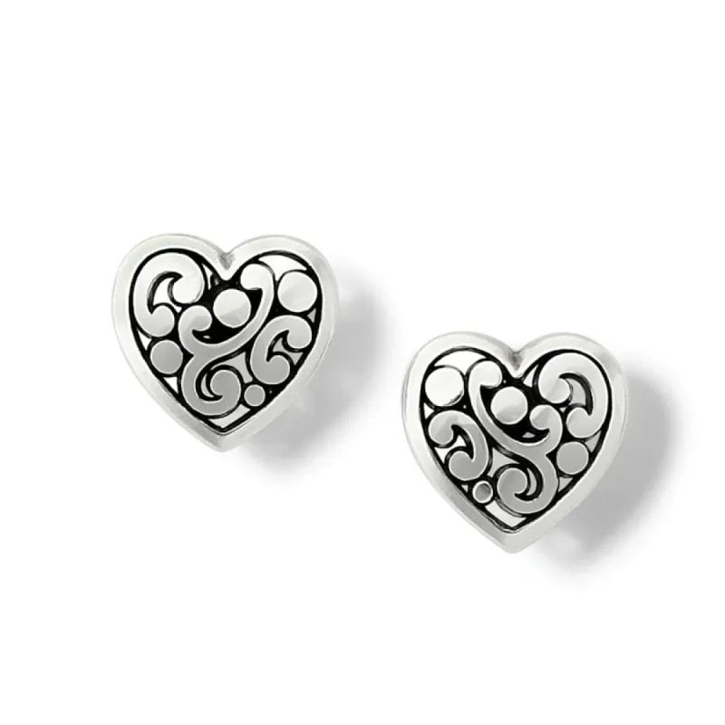 Contempo Heart Post Earrings sold by Brighton