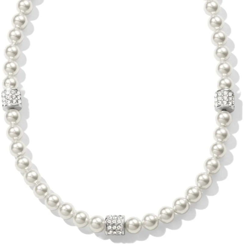 Meridian Petite Pearl Station Necklace sold by Brighton