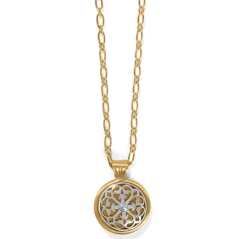 Ferrara Two Tone Luce Large Pendant Necklace sold by Brighton