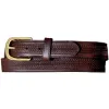 Oil Tan Embossed w/ Stitching Belt sold by Brighton