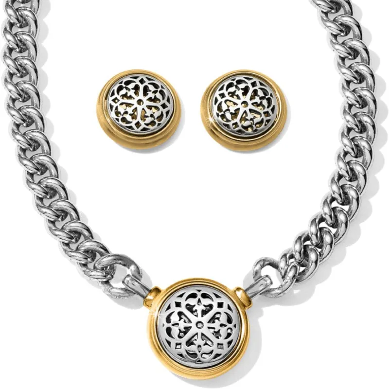 Ferrara Two Tone Necklace Gift Set sold by Brighton