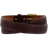 Oil Tan Embossed w/ Stitching Belt sold by Brighton