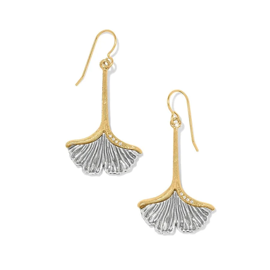 Everbloom Ginkgo French Wire Earrings sold by Brighton