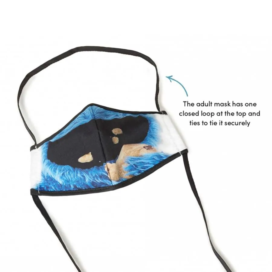 Sesame Street Cookie Monster Adult Face Mask sold by Brighton product image thumbnail 2