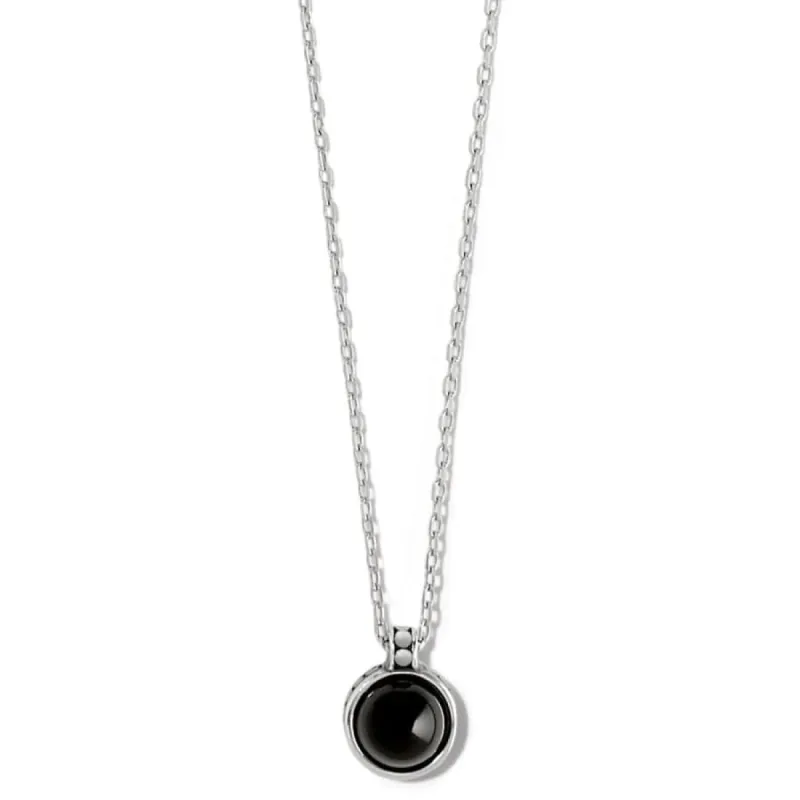Pebble Dot Onyx Short Necklace sold by Brighton
