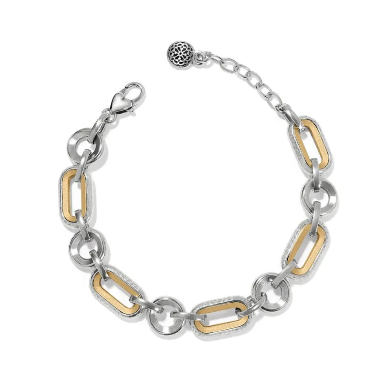 Medici Two Tone Link Bracelet sold by Brighton