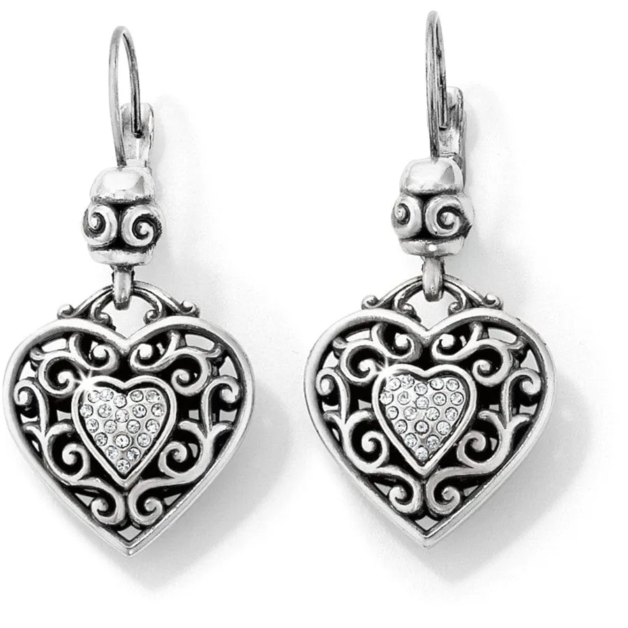 Reno Heart Leverback Earrings sold by Brighton