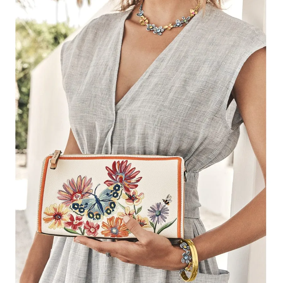 French Garden Embroidered Pouch sold by Brighton product image thumbnail 4