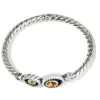 Halo Gems Hinged Bangle sold by Brighton