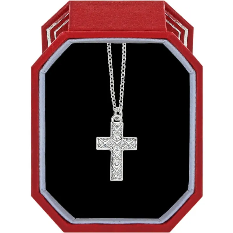 Diamond Cross Necklace Gift Box sold by Brighton